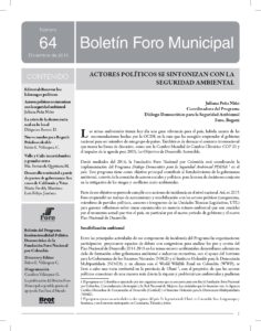 Boletín Foro Municipal #64