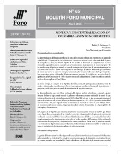 Boletín Foro Municipal #65