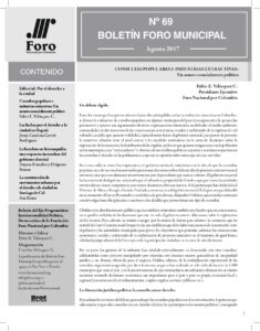 Boletín Foro Municipal #69