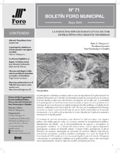 Boletín Foro Municipal #71