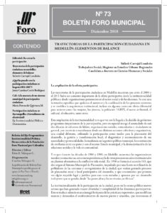 Boletín Foro Municipal #73